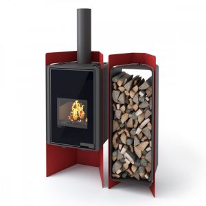 HS FLAMINGO Stojan na dřevo FLAMINGO DELUXE ® 4, černá (Pulau) odborný prodejce levně!