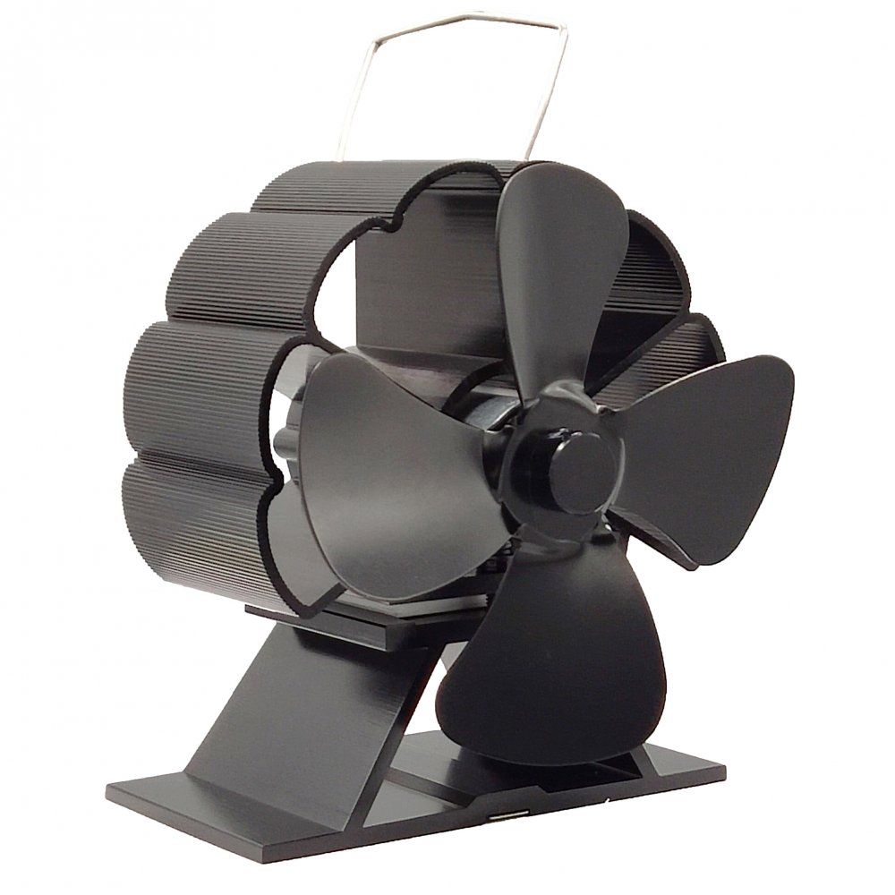 HS FLAMINGO Ventilátor na kamna FLAMINGO čtyřlopatkový MINI, černý odborný prodejce levně!