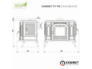 Kawmet P7 PB ECO - kamna litinová odborný prodejce levně!